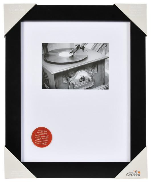 Gallery Offset Frame With White Mat Modern Picture Frames by Pinnacle Frames