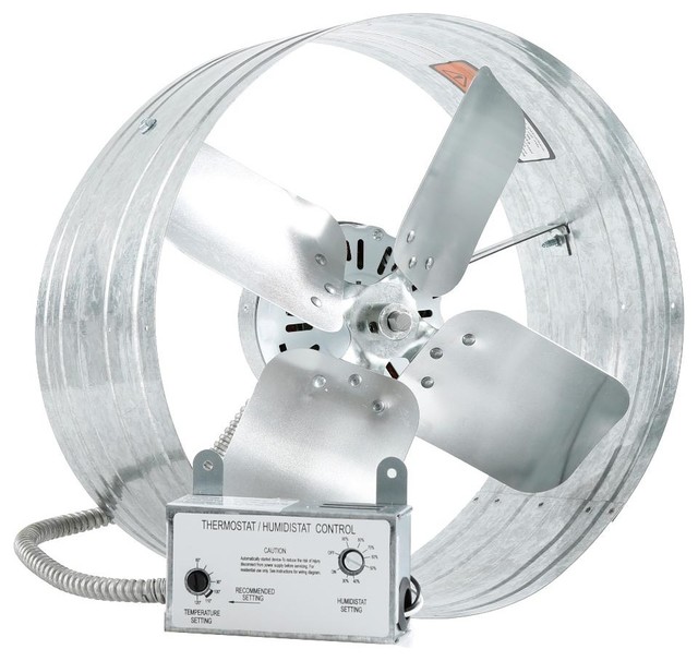 iLIVING Attic Ventilator Fan with Adjustable Thermostat and Humidistat