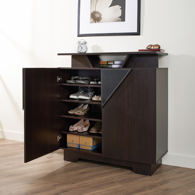 Furniture of America Vitros Bold Espresso Storage