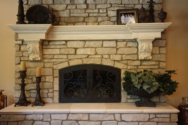 Cast Stone Fireplace - Indoor Fireplaces - cleveland - by ...