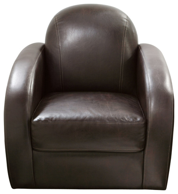 Stetson Low Profile Swivel Chair in Mocca modern-armchairs-and-accent