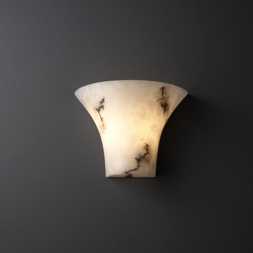 Justice Design Group FAL-8811 Alabaster Stone / Glass Wall Washer Sconce - Transitional - Wall ...