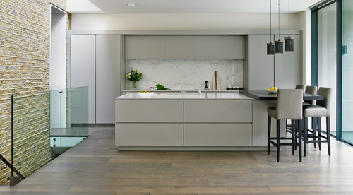 Wandsworth contemporary bespoke grey kitchen