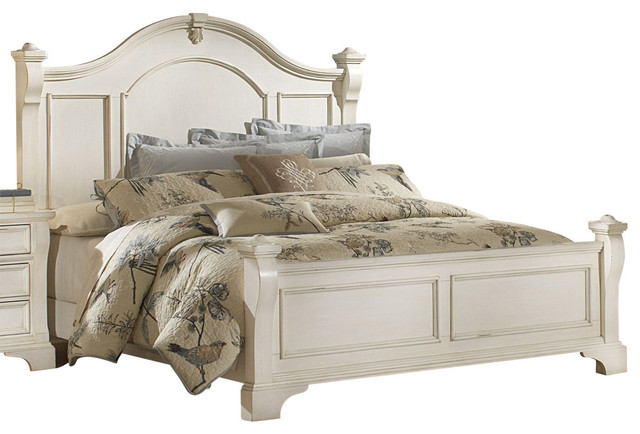 American Woodcrafters Heirloom Collection King Poster Bed, Antique 