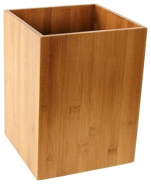 Gedy PO0935 Papiro Bathroom Waste Basket Made from Wood Contemporary