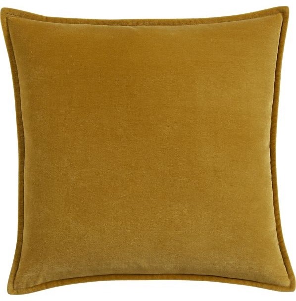 Monroe Dijon Pillow - Contemporary - Decorative Pillows - by Crate&Barrel