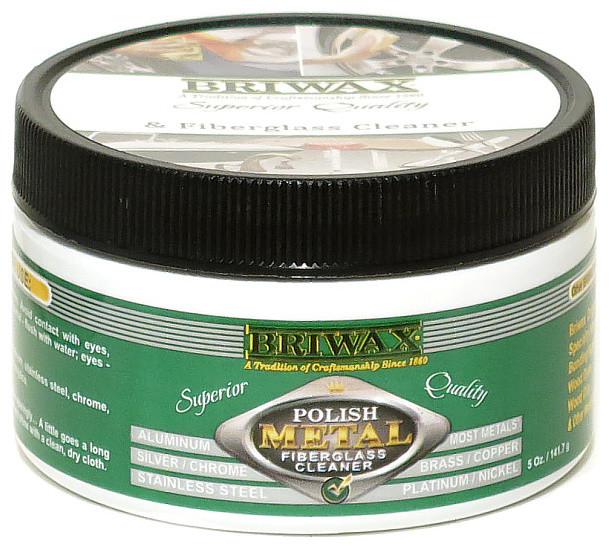 Briwax Metal Polish & Fiberglass Cleaner Paste, 5oz Traditional