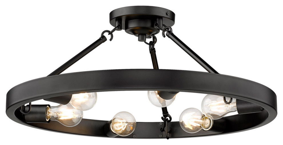 Castile Light Semi Flush Industrial Flush Mount Ceiling Lighting