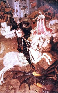 Bernat Martorell Saint George Killing the Dragon Print - Traditional 
