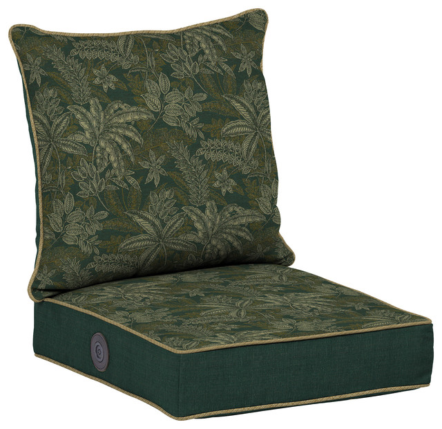 Adjustable Comfort Deep Seat Set, Palmetto Jungle Green - Traditional - Outdoor Cushions And ...