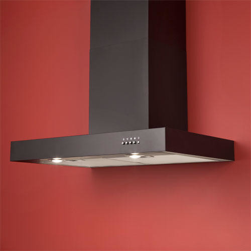 30" Maestro Series Stainless Steel Black WallMount Range Hood 600