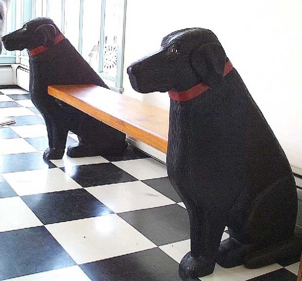 Black Labrador Bench Eclectic Indoor Benches by Stephen Huneck