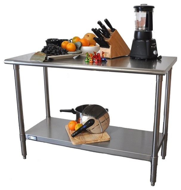 Trinity EcoStorage NSF Stainless Steel Prep Table Industrial