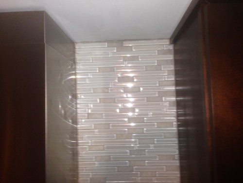 Gap Between Ceiling And Backsplash On And Retouch The Ceiling Paint Then I Was Thinking If There Is A Better Way To Fix This Any Suggestions All Are Appreciated