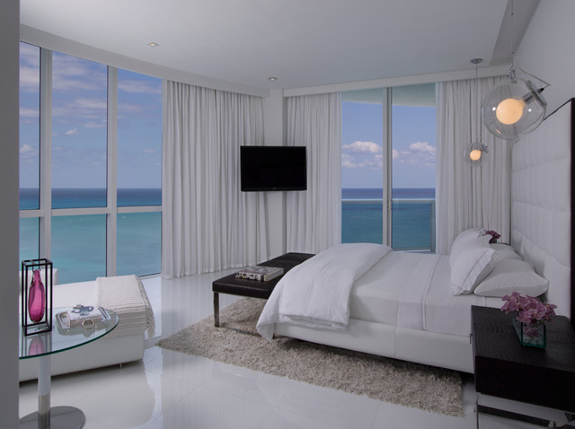 Bedroom Miami Miami Beach Penthouse modern-bedroom