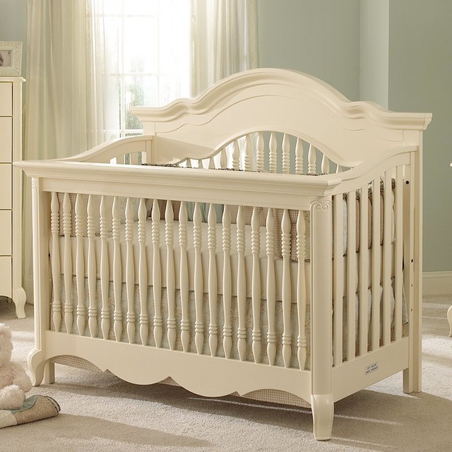 Suite Bebe Julia Lifetime 4in1 Crib White Linen 4199WHL