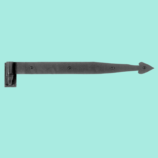 Door Hinges Black Wrought Iron Pintle Heart Door Hinge 18 '' 21025