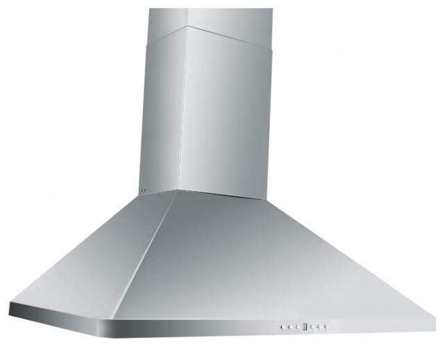 ZLKF1Wall Mount Range Hood, 30", Standard Chimney for 99.5 Ft