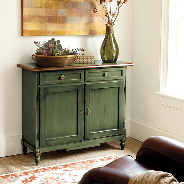 Louis XVI 44inch Sideboard Warm Green w/Honey Contemporary