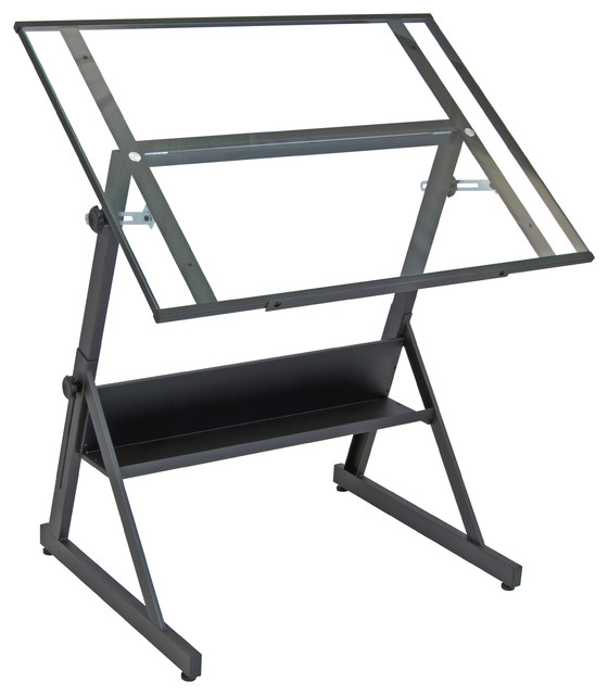 Solano 42" Adjustable Table Modern Drafting Tables by Studio Designs