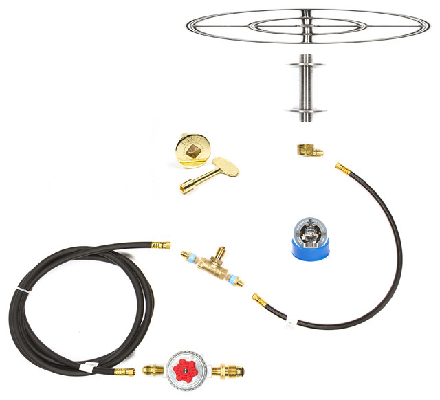 FR12CK+ DIY 316 Stainless 12” Double Ring Complete Deluxe Propane Fire
