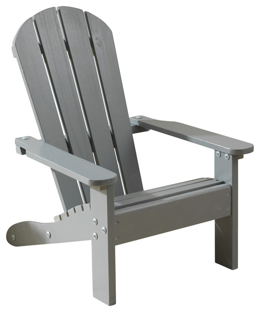 Adirondack Chair, Gray - Traditional - Kids Chairs - by KidKraft