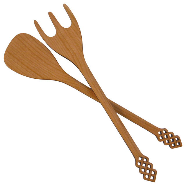 Set, Salad utensils serving serving Server Celtic Design contemporary utensils salad 11
