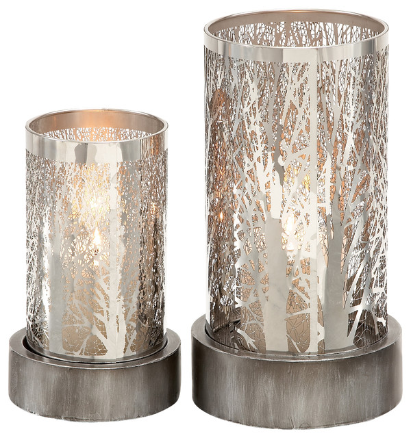 Metal Candle Holder, Set of 2 Modern Candleholders by Brimfield & May
