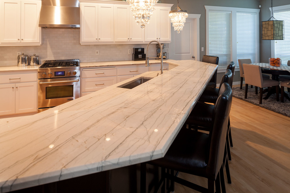 white macaubas quartzite countertops