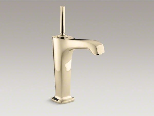 ... bathroom sink faucet with lever handles and contemporary-bathroom