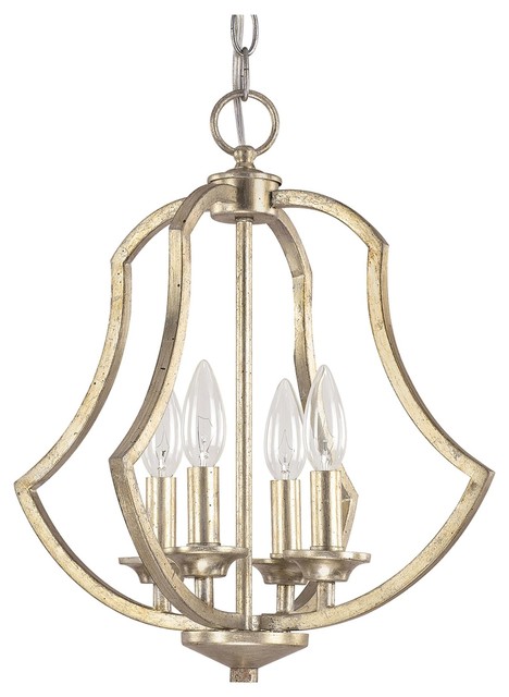 Capital Lighting 4694WG Sydney 4 Light Mini Chandelier, Winter Gold