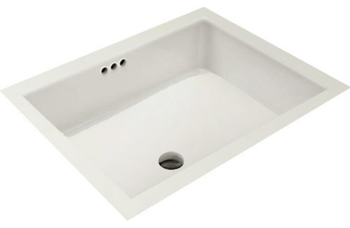 ... Porcelain Undermount Bathroom Sink with Overflow contemporary-bathroom