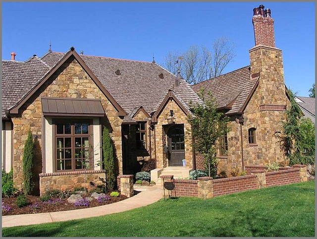 French Country Cottage Traditional Exterior Oklahoma City By