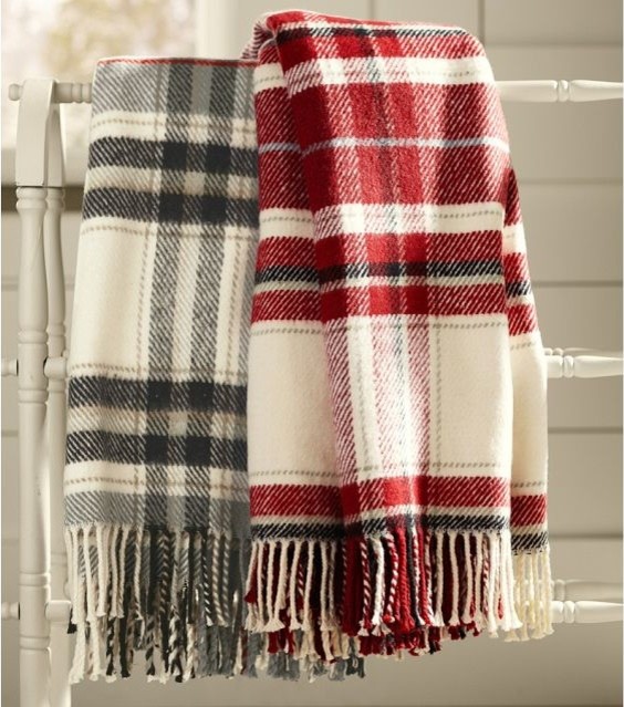 Breckenridge Plaid Throw Traditional Throws by Pottery Barn
