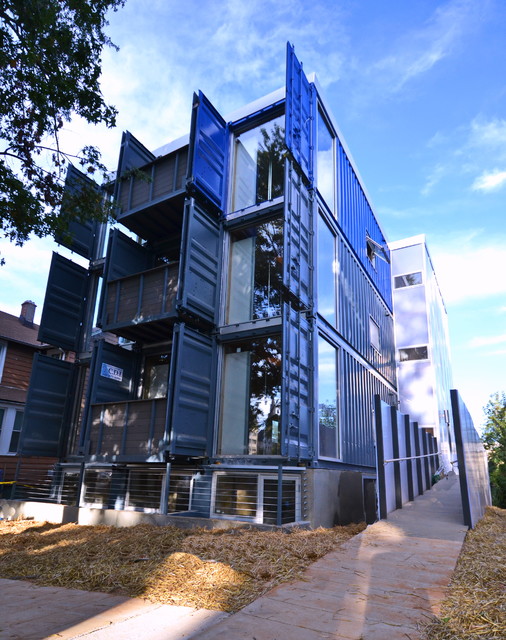 Travis Price Architects Shipping Container Homes Cardboard Storage