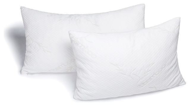 Avana Memory Foam Bamboo Head Pillow, Set of 2 - Traditional - Bed Pillows - by Avana Comfort