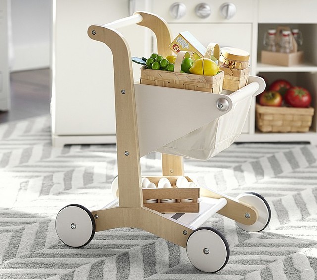 Wooden Shopping Cart Kids Toys And Games San Francisco by Pottery