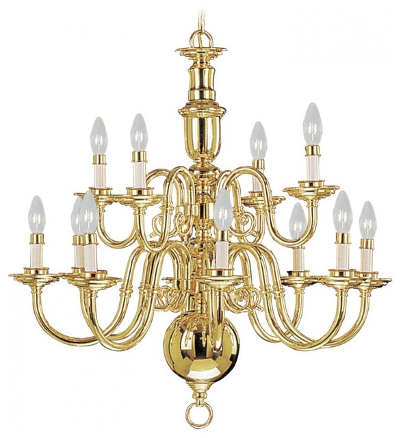 Polished Brass Up Chandelier Traditional Chandeliers by We Got Lites
