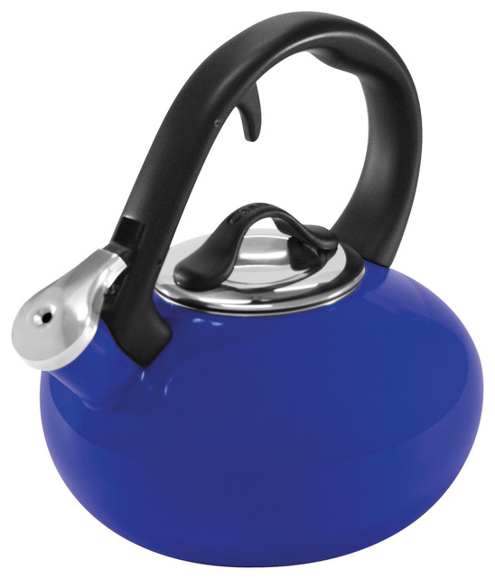 Chantal Loop Kettle, Cobalt Blue, 1.8 Qt. Contemporary Kettles by