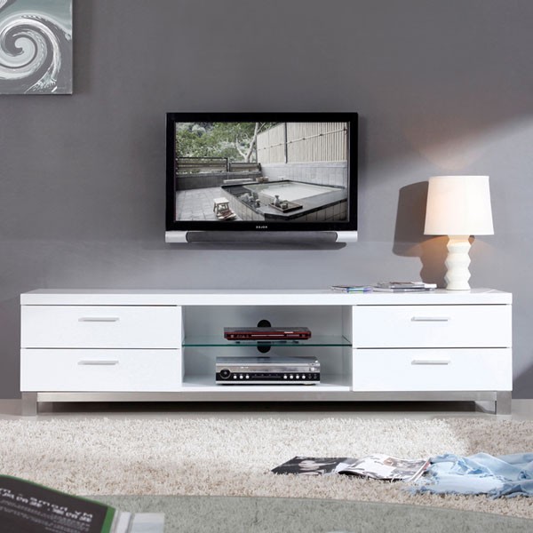 BModern Promoter 79" HighGloss White TV Stand BM120WHT
