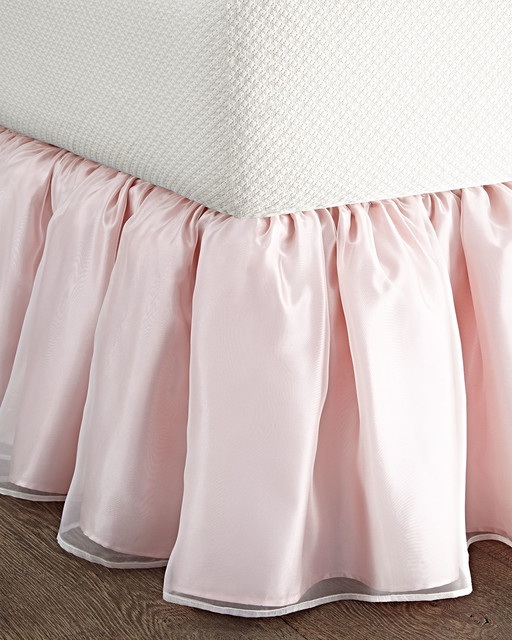 Queen Organza Dust Skirt BLUE Contemporary Bedskirts