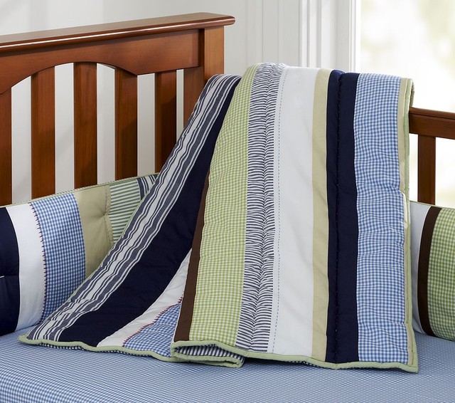 Kasey Striped Nursery Bedding Pottery Barn Kids Contemporary Baby
