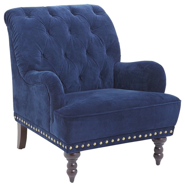 Navy Blue Armchairs Victoria Navy Blue Fabric Arm Chair Midcentury