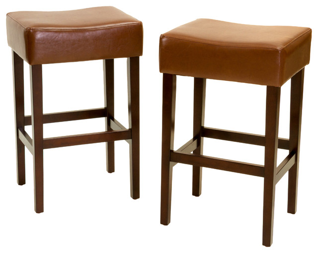 backless kitchen bar stools leather
