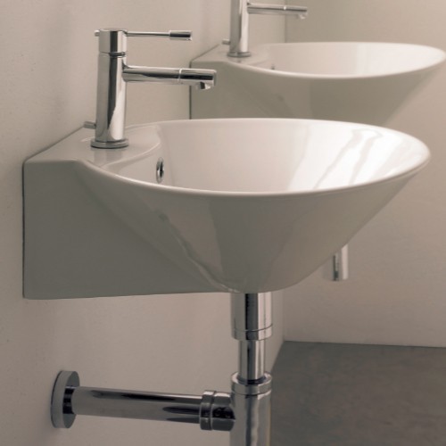 Cono Wall-Mounted Sink - Modern - Bathroom Sinks - by YBath
