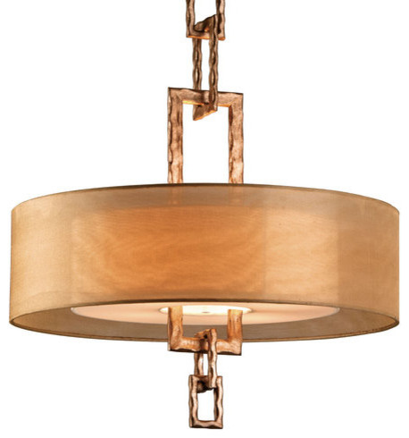 lighting troy chandelier drum chandeliers link organza shade light bronze leaf transitional lightingdirect