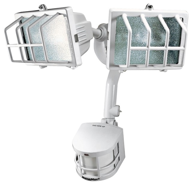Journeyman 19 1/2" High White Motion Sensor Security Light