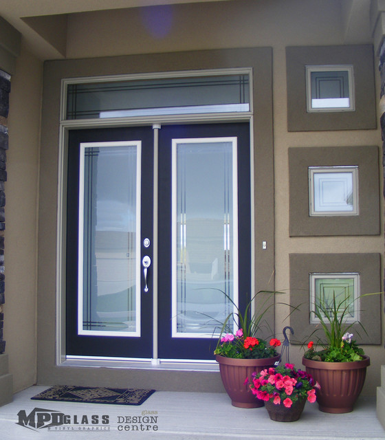 Decorative Door Designs Modern Front Doors Other by MPD Glass & Vinyl Graphics