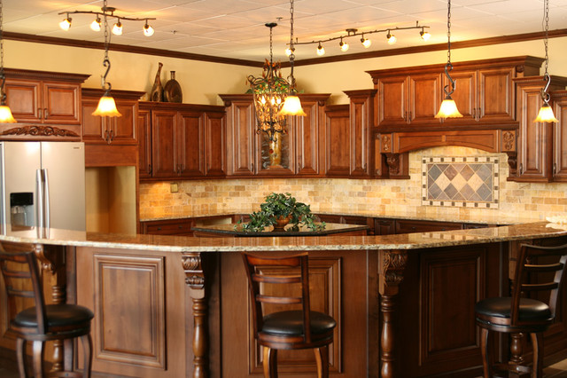 Bristol Coffee Kitchen Cabinets Home Design Photos - Traditional