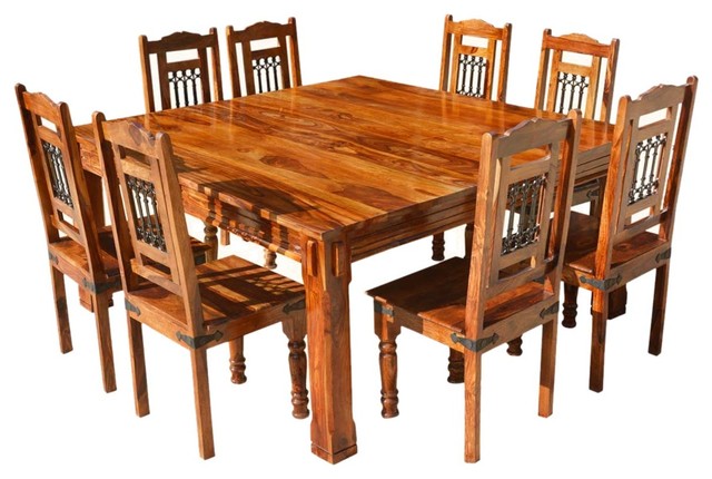 9 Piece Square Dining Room Set